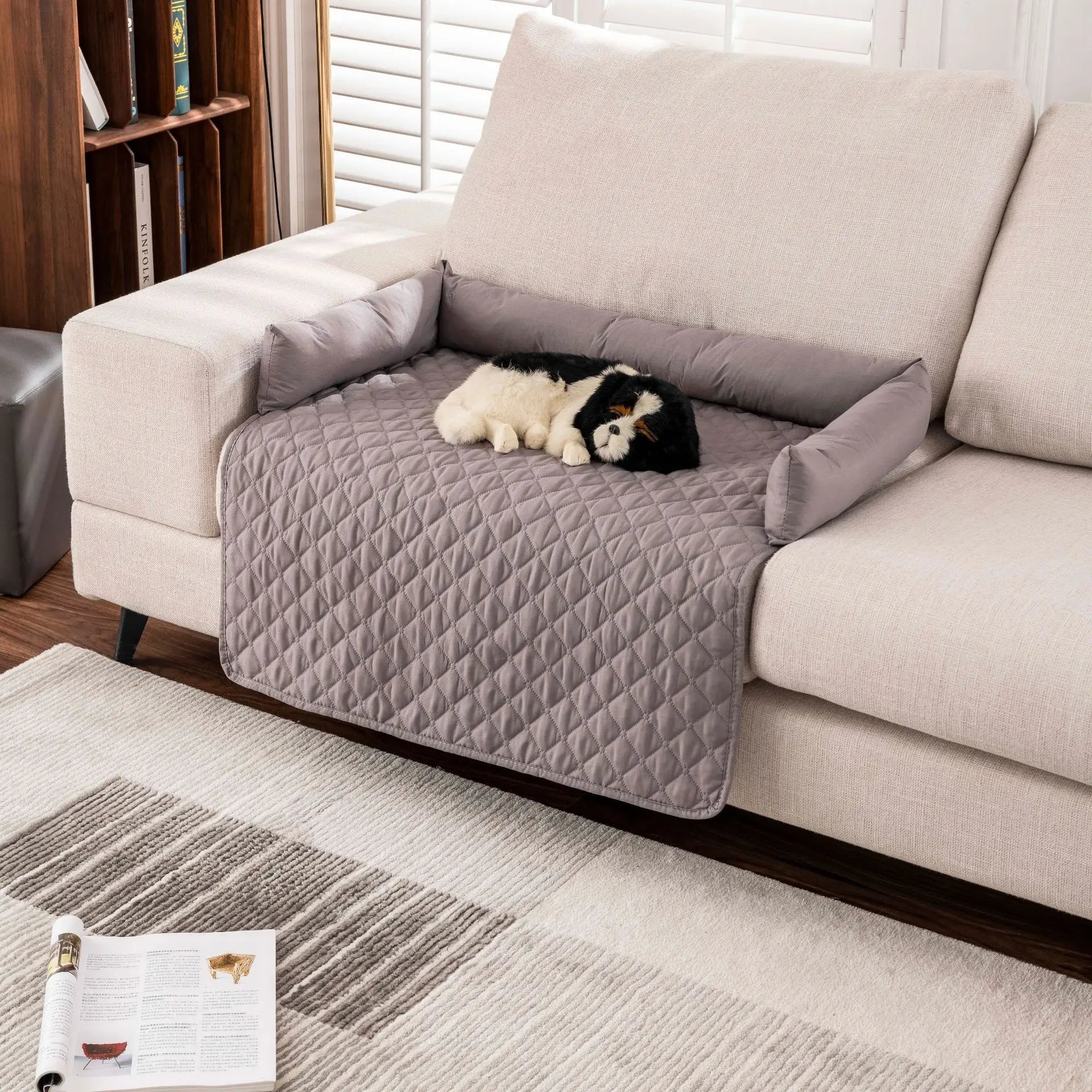 🐾 Luxury Calming Pet Sofa Bed – Waterproof Folding Mattress for Cats & Dogs