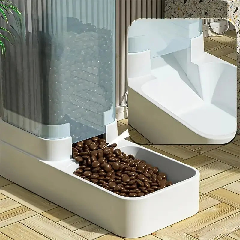 🐶 Automatic Gravity Pet Feeder & Water Dispenser Set