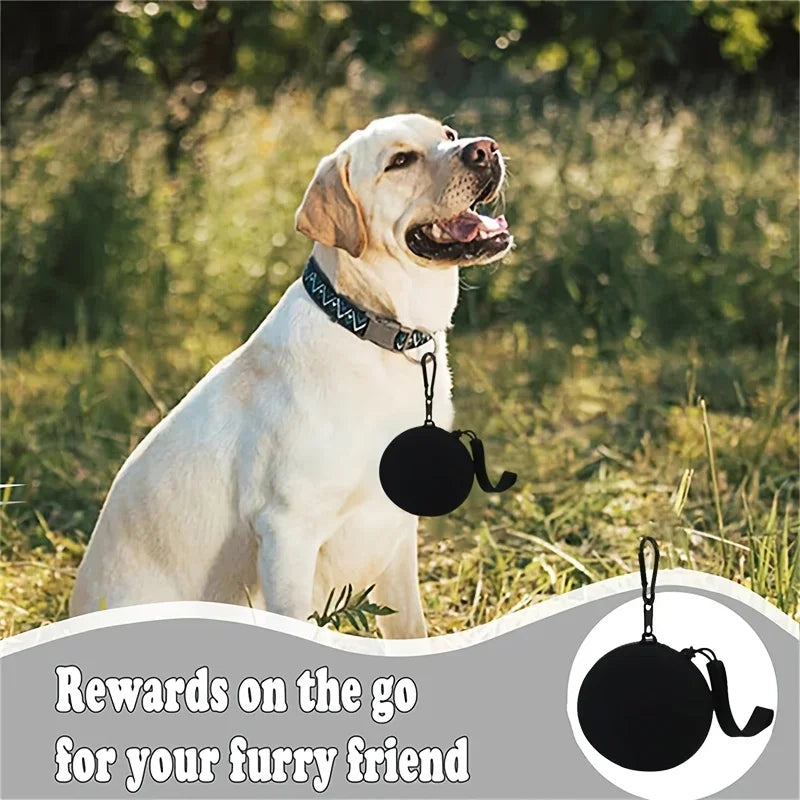 🐾 Silicone Pet Treat Pouch – Portable Training Snack Bag