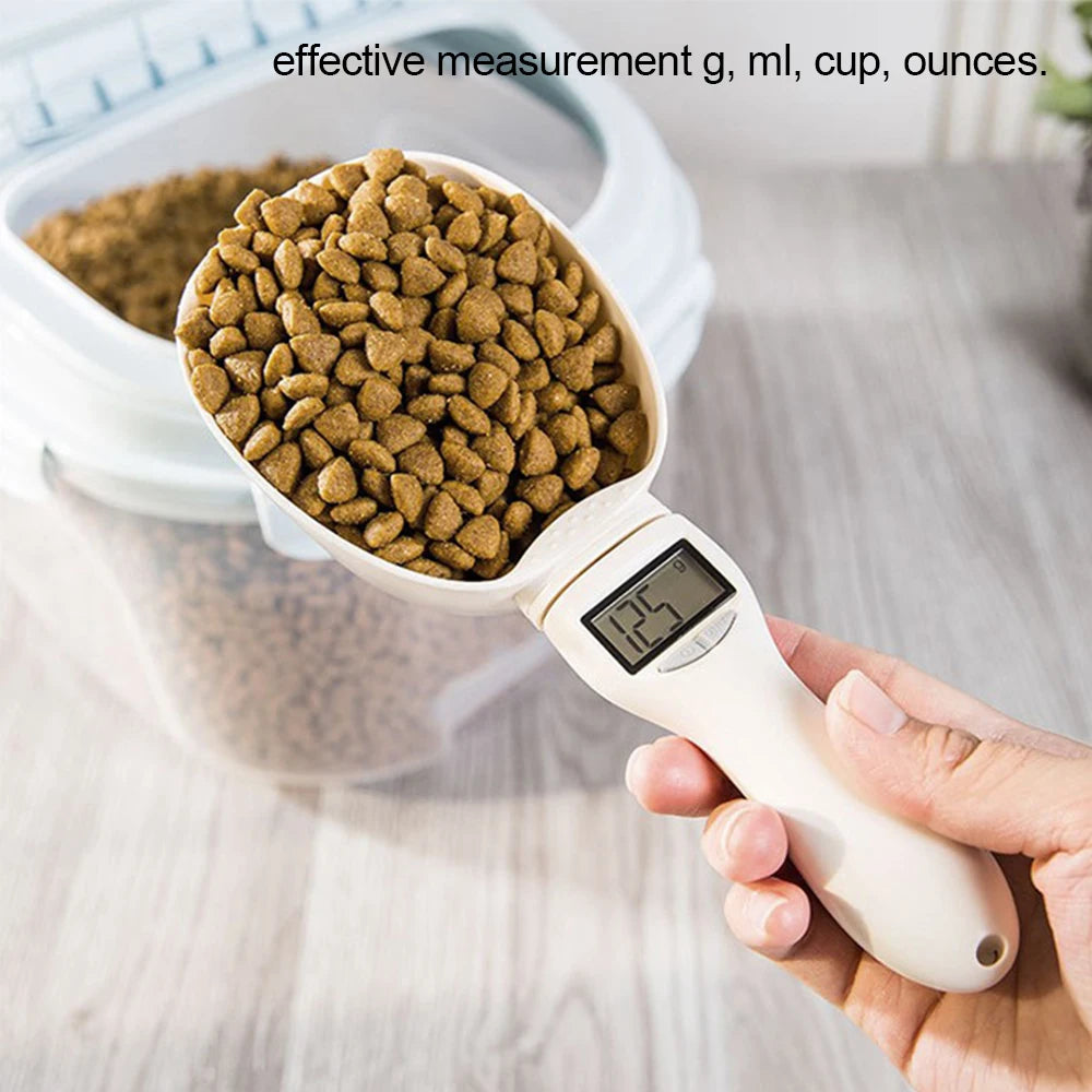 🐾 Digital Pet Food Measuring Scoop – Electronic Spoon Scale
