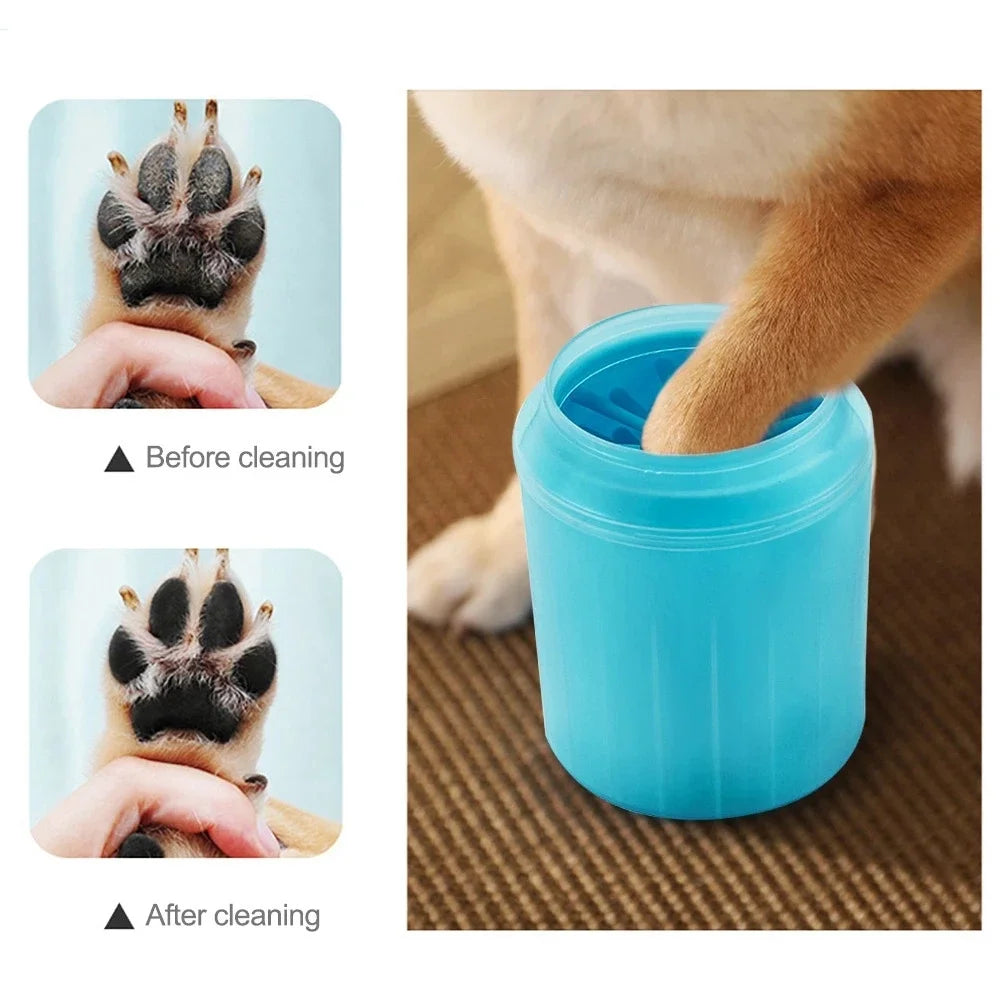 🐾 Portable Pet Paw Cleaner – Soft Silicone Paw Washer