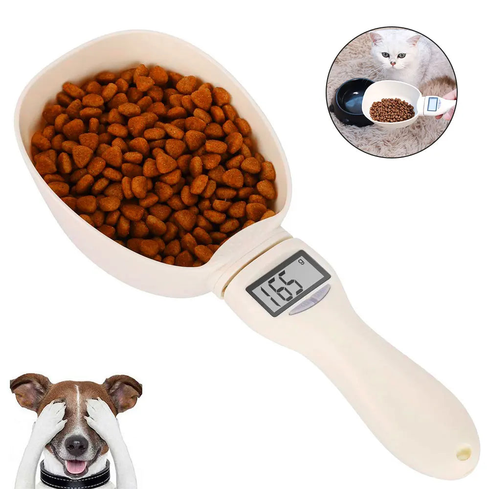 🐾 Digital Pet Food Measuring Scoop – Electronic Spoon Scale