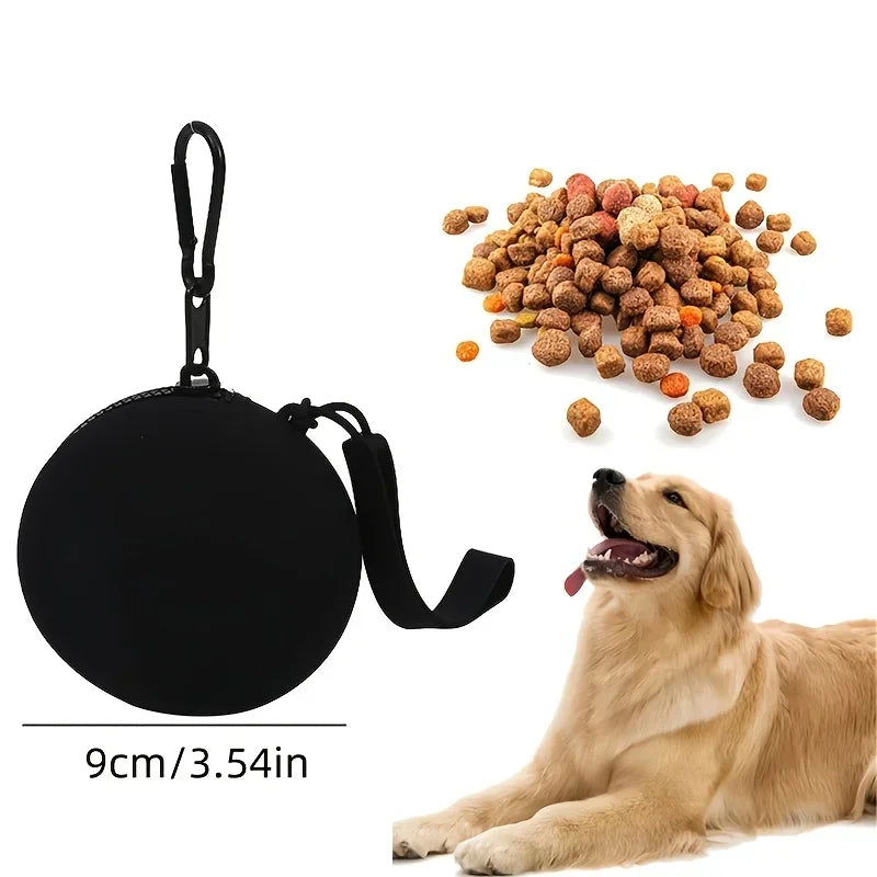 🐾 Silicone Pet Treat Pouch – Portable Training Snack Bag
