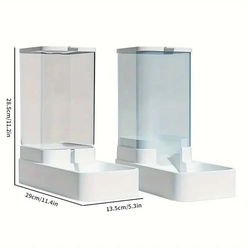 🐶 Automatic Gravity Pet Feeder & Water Dispenser Set