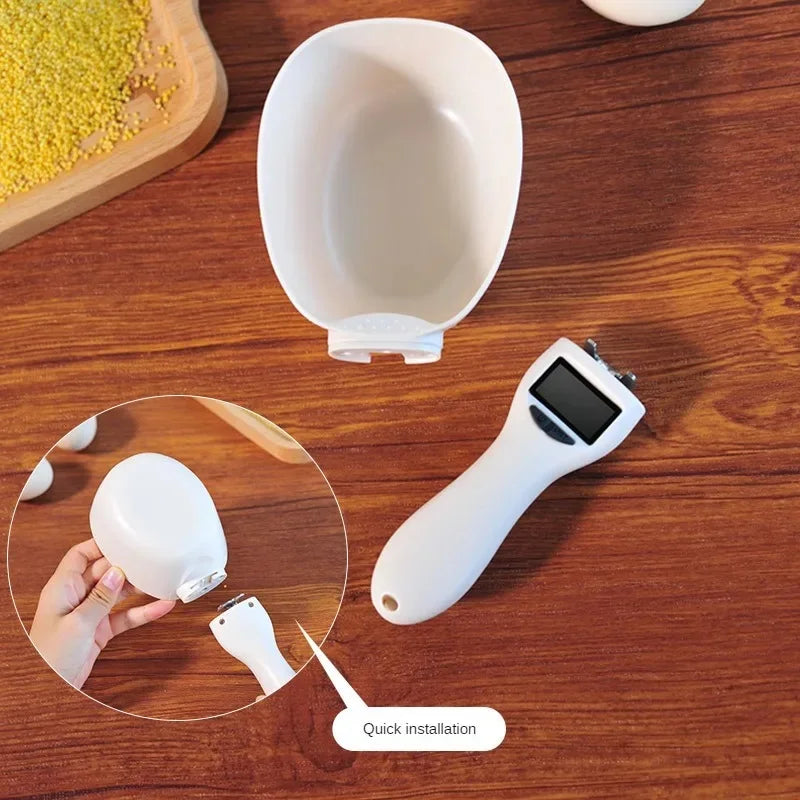🐾 Digital Pet Food Measuring Scoop – Electronic Spoon Scale