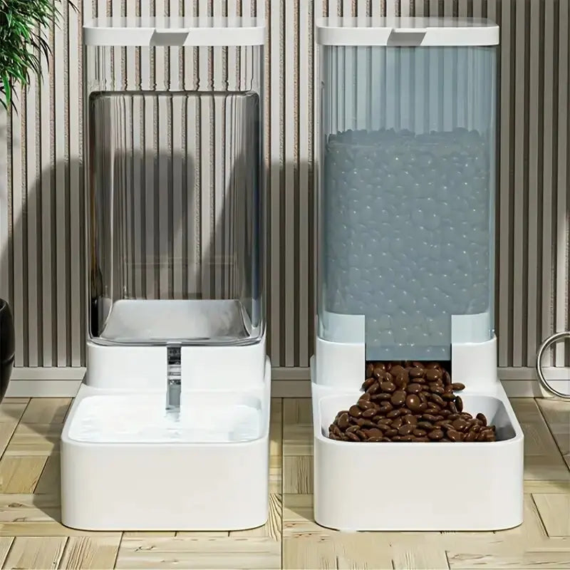 🐶 Automatic Gravity Pet Feeder & Water Dispenser Set